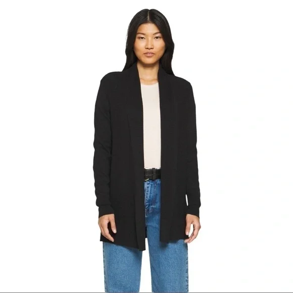 NWT Women’s GAP BELLA THIRD - Black Cardigan Size Large - Picture 2 of 7